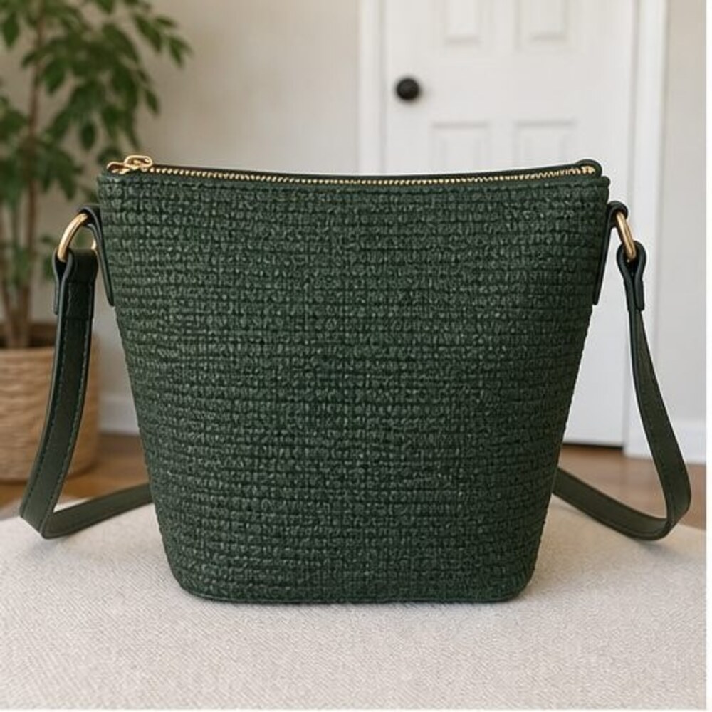 Ivory Saffiano Crossbody Bag